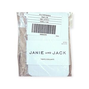 Janie and Jack Thick White Tights Size 2T-3 NWT